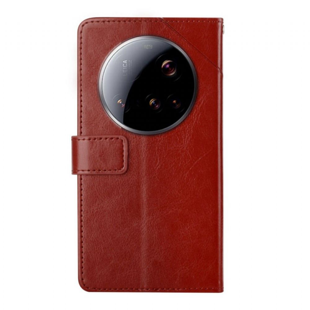 Kožený Kryt Xiaomi 15 Ultra Y-design Řemínek