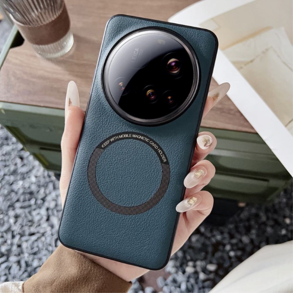 Kryt Xiaomi 15 Ultra Kompatibilní S Koženým Efektem Magsafe