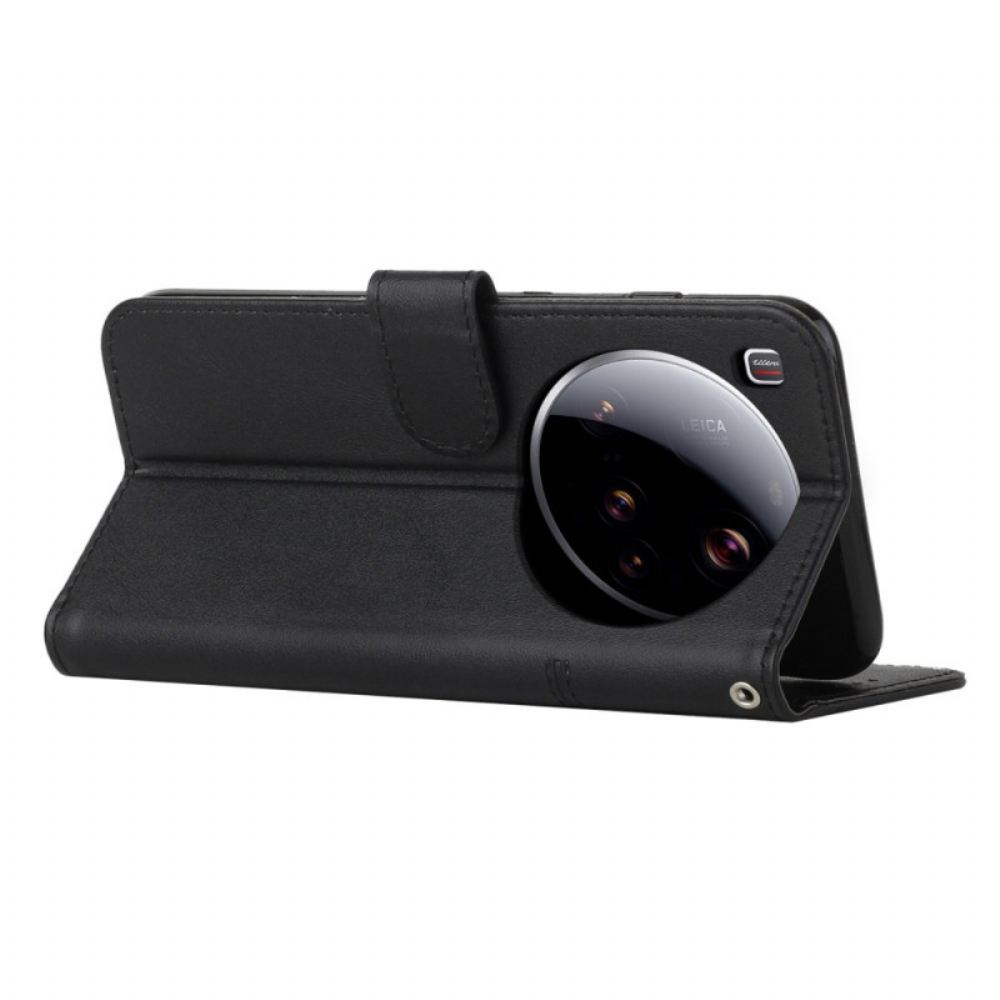 Peněženková Pouzdra Xiaomi 15 Ultra Kožený Styl