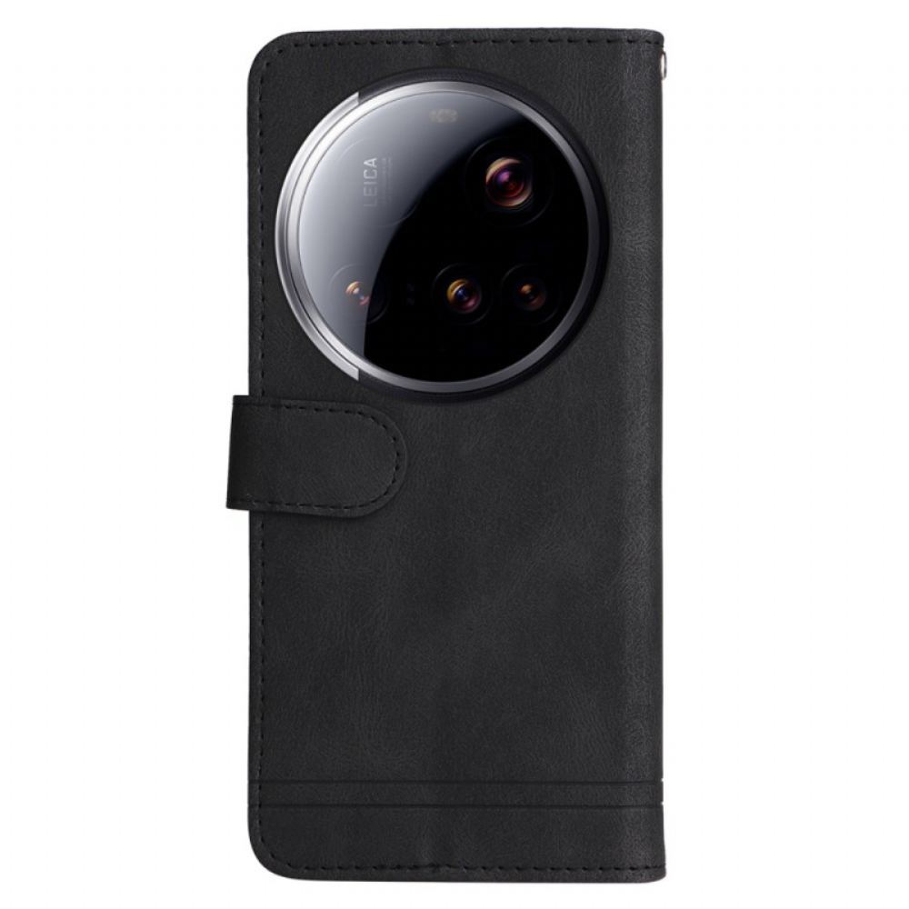 Peněženková Pouzdra Xiaomi 15 Ultra Kryty Na Mobil Dekorativní Nýt