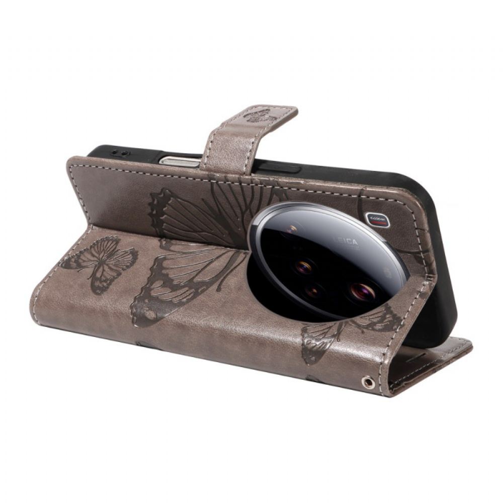 Peněženková Pouzdra Xiaomi 15 Ultra Kryty Na Mobil Obří Motýli