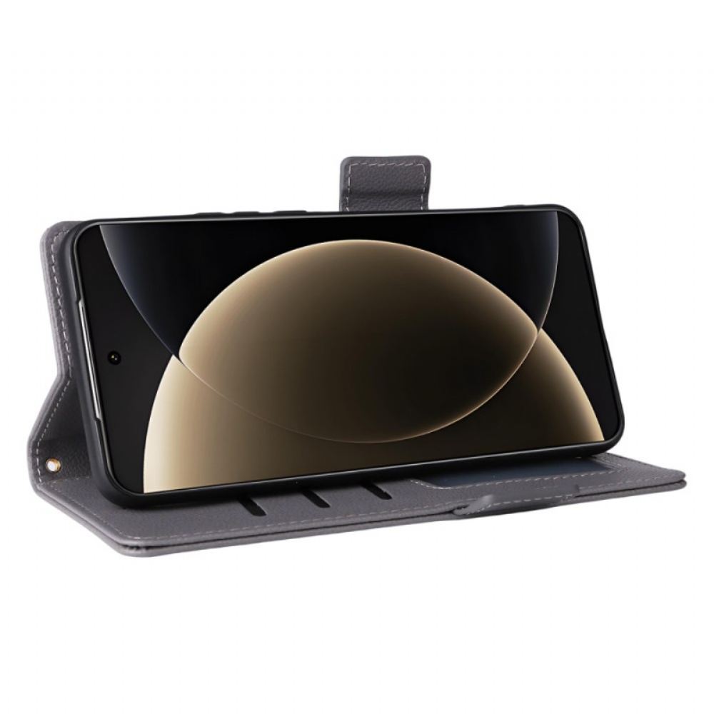 Peněženková Pouzdra Xiaomi 15 Ultra Kryty Na Mobil Texturovaný Design Popruhu