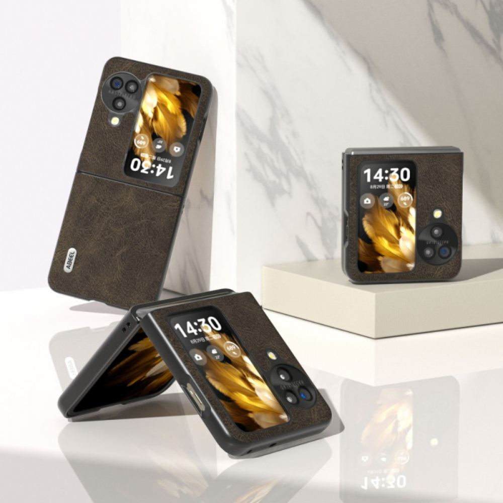 Kryt Oppo Find N3 Flip Kožený Efekt Vintage Abeel