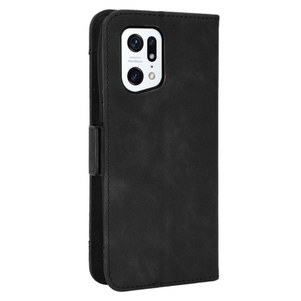 Flipové Pouzdro Na Oppo Find X5 Pro Multi-card První Třídy