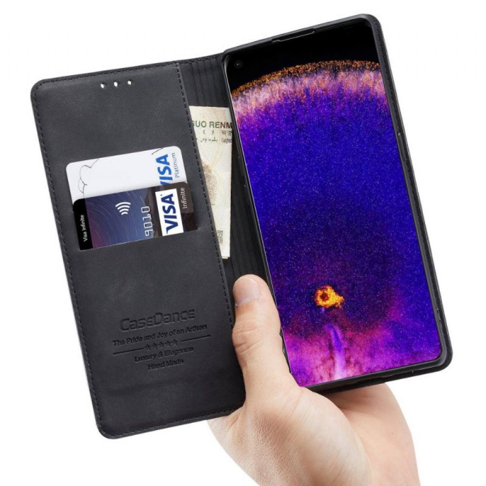 Kryty Na Mobil Na Oppo Find X5 Pro Flipové Pouzdro Casedance Z Umělé Kůže