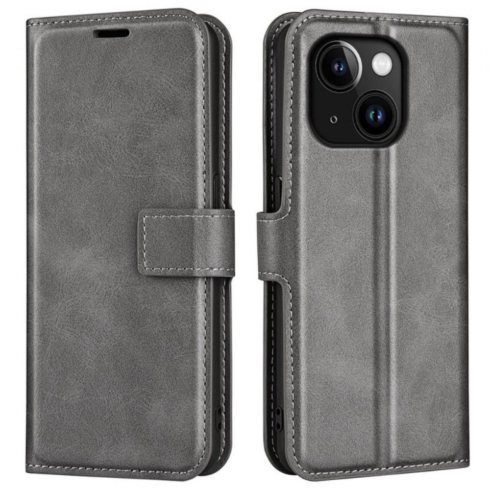Flipové Pouzdro Na iPhone 15 Styl Kůže