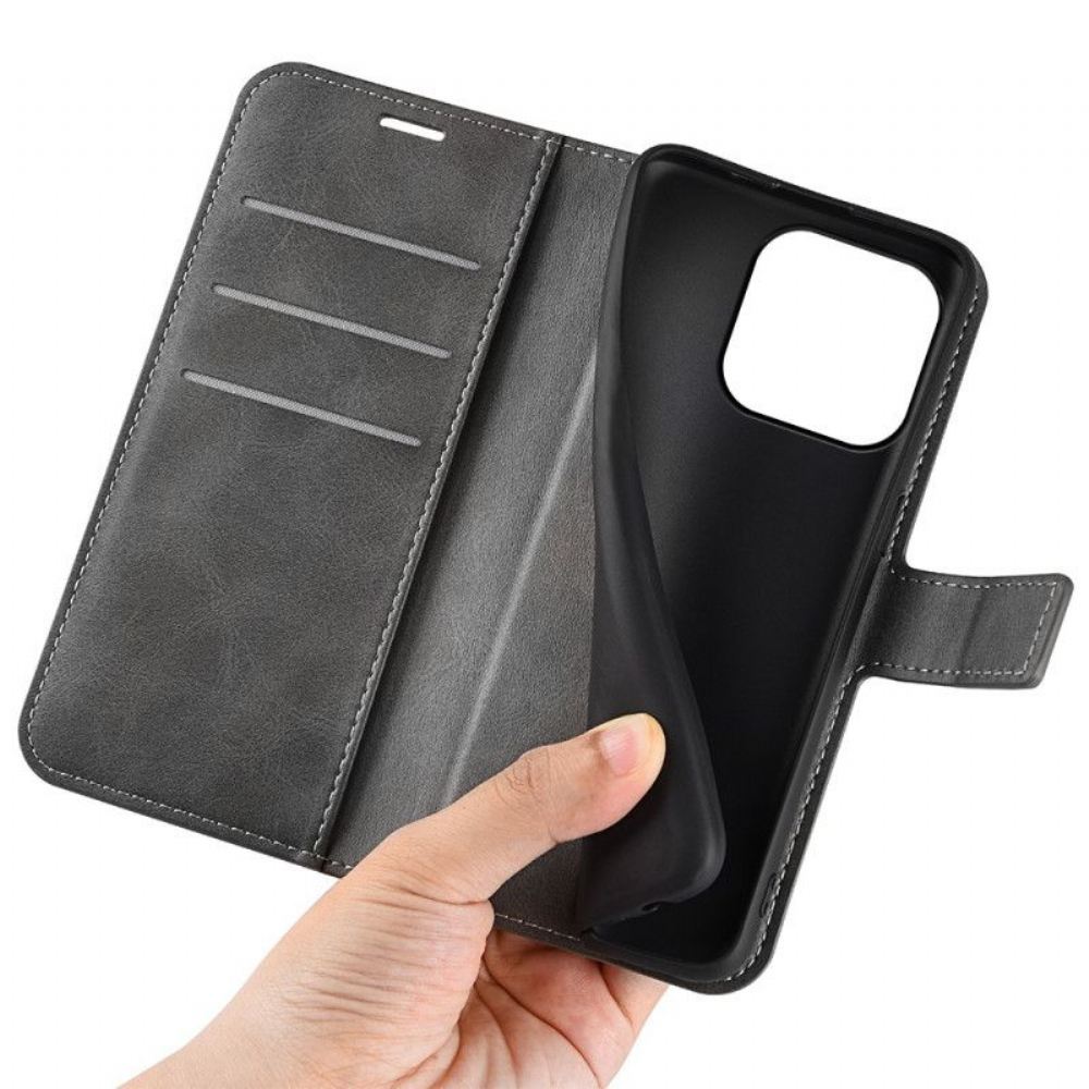 Flipové Pouzdro Na iPhone 15 Styl Kůže