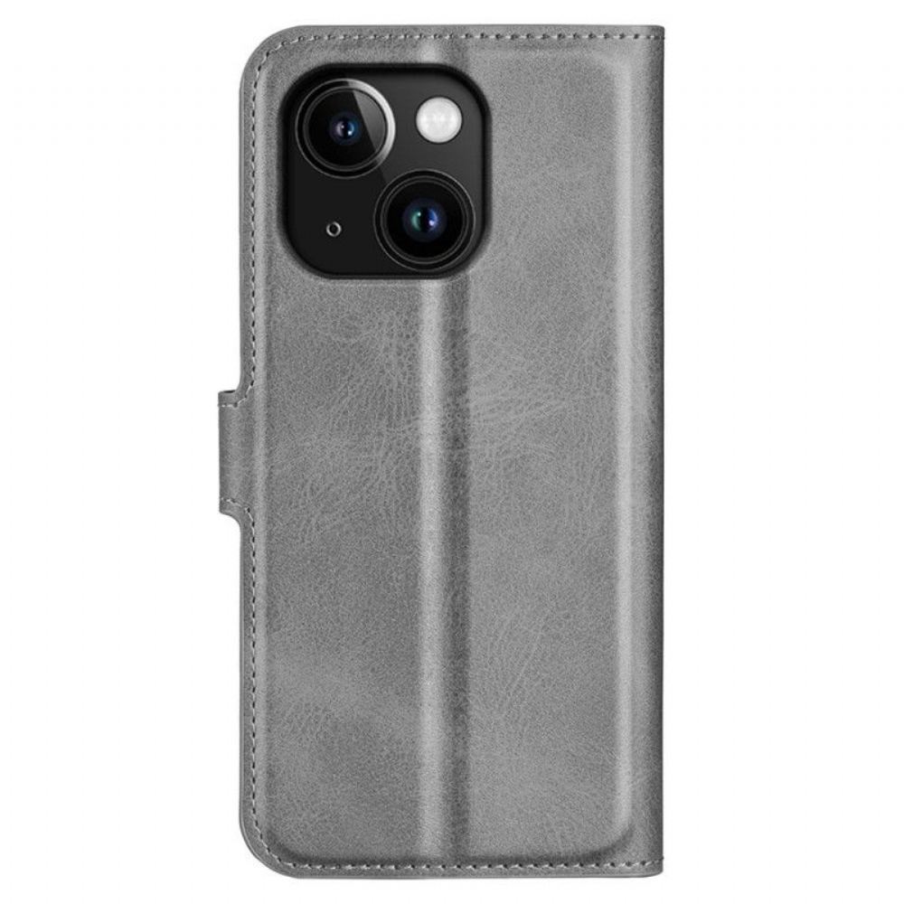 Flipové Pouzdro Na iPhone 15 Styl Kůže