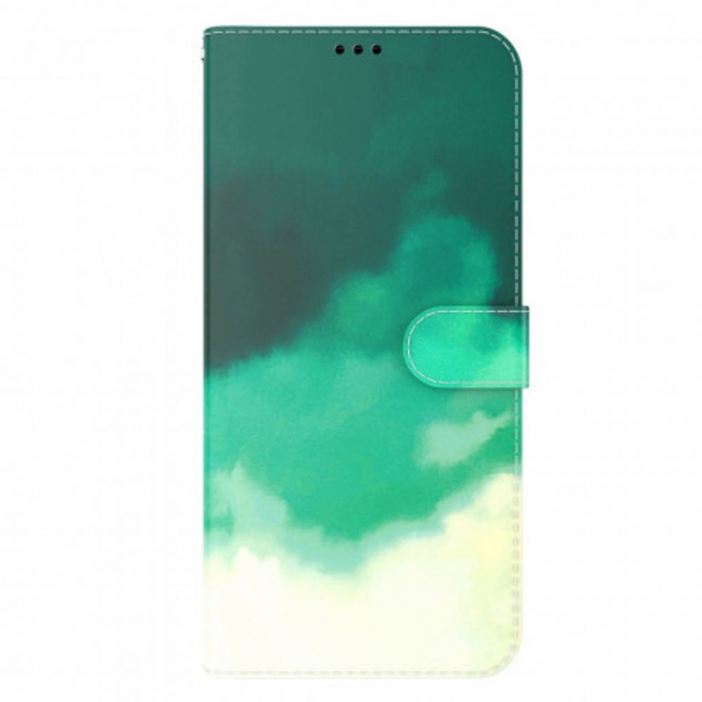 Kožené Pouzdro Na Motorola Edge 20 Lite Akvarel