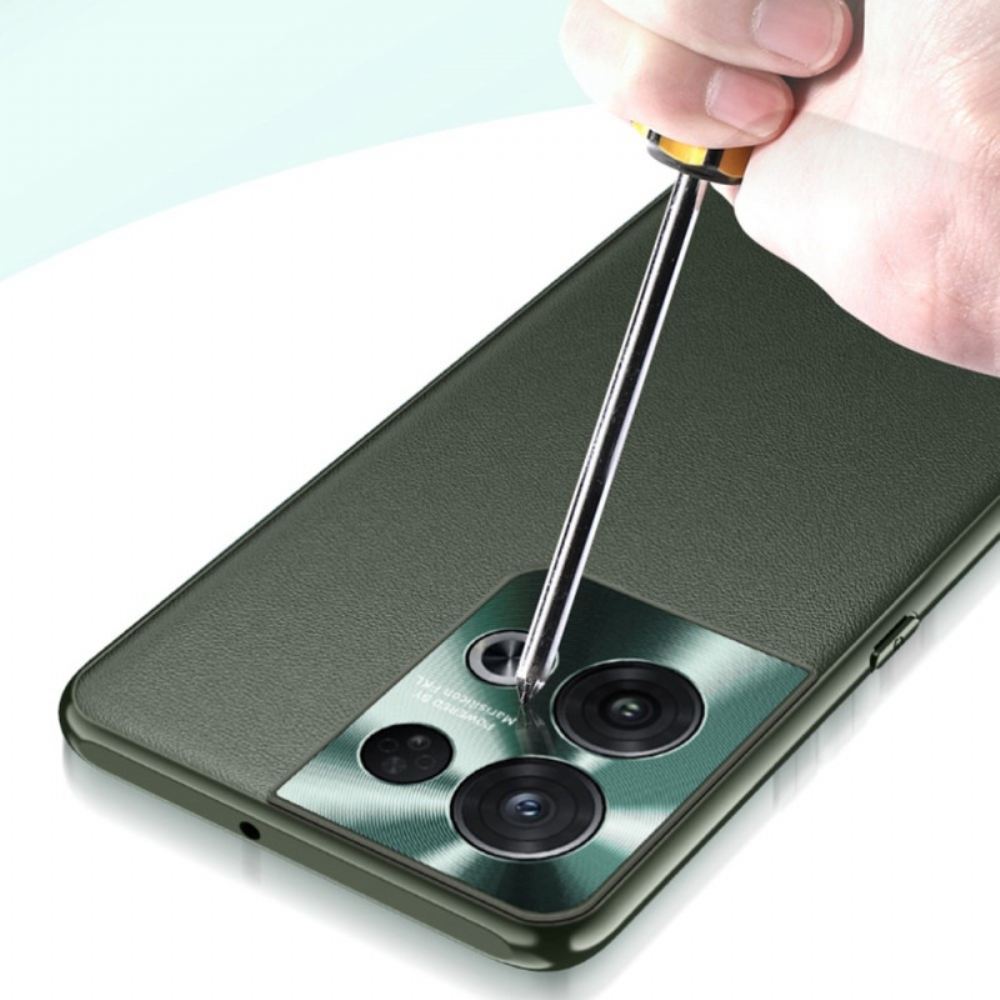 Kryty Na Mobil Na Oppo Reno 8 Prémiová Umělá Kůže