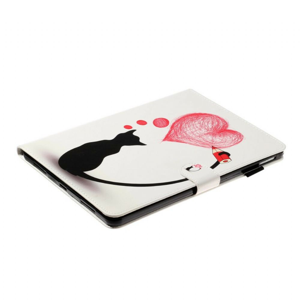 Flipové Pouzdro Na iPad Air (2022) (2020) / Pro 11" Cat Draw