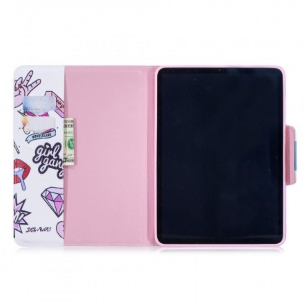 Flipové Pouzdro Na iPad Air (2022) (2020) / Pro 11" Dívčí Gang
