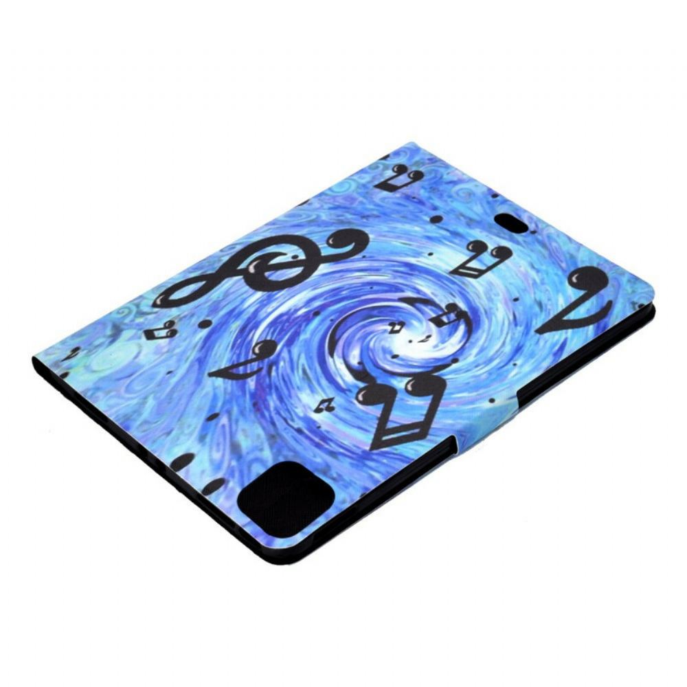 Flipové Pouzdro Na iPad Air (2022) (2020) / Pro 11" Hudební Víření