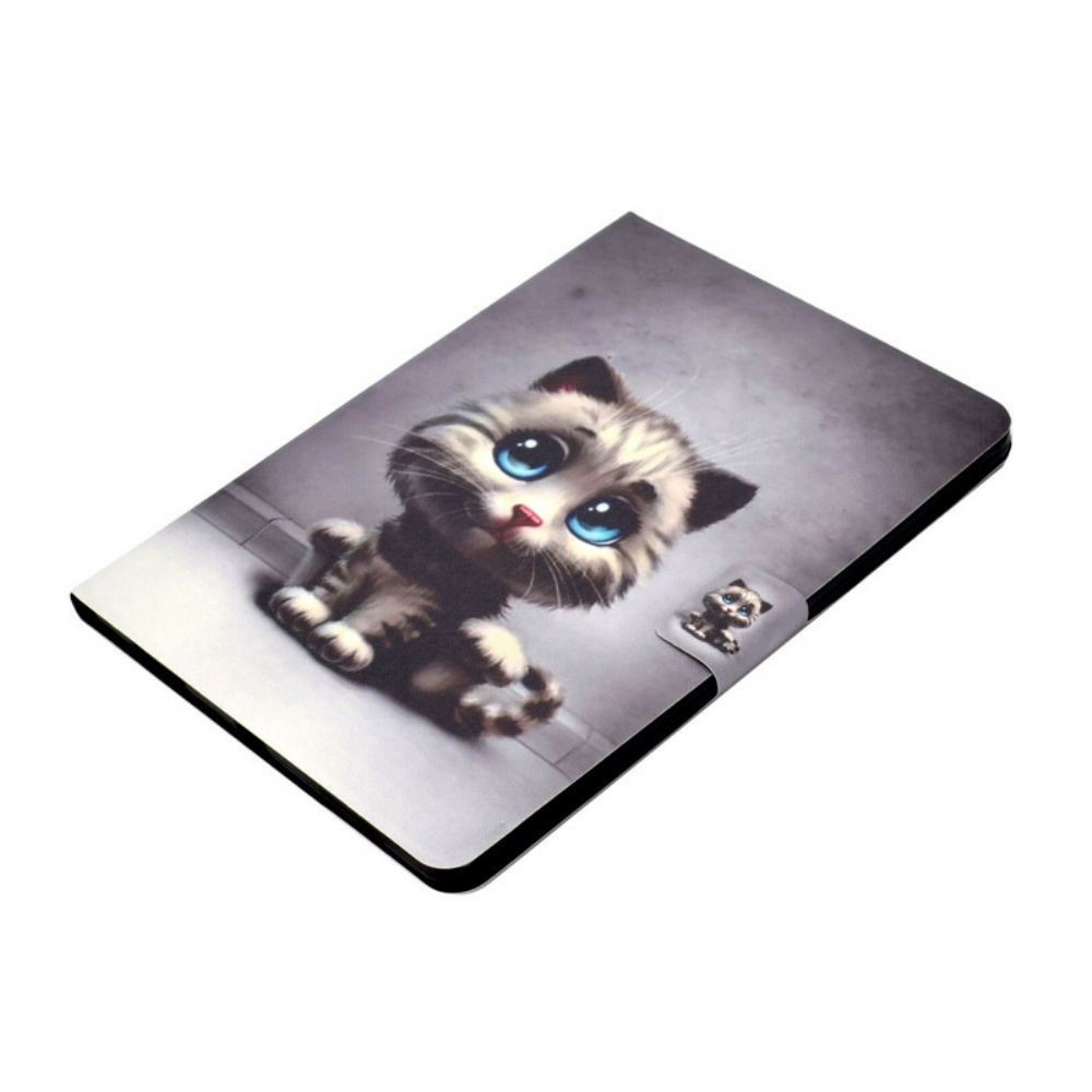Flipové Pouzdro Na iPad Air (2022) (2020) / Pro 11" Kotě S Modrýma Očima