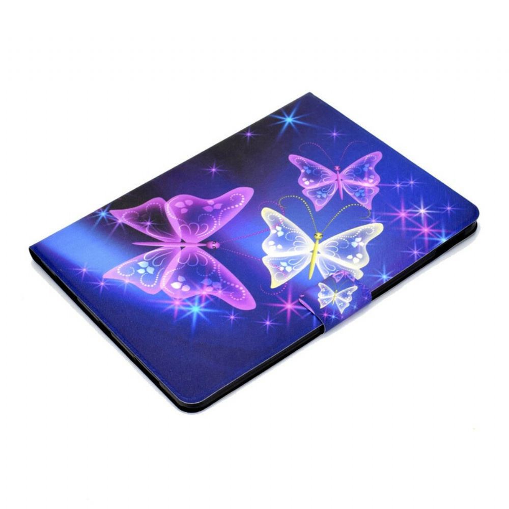 Flipové Pouzdro Na iPad Air (2022) (2020) / Pro 11" Motýli A Hvězdy