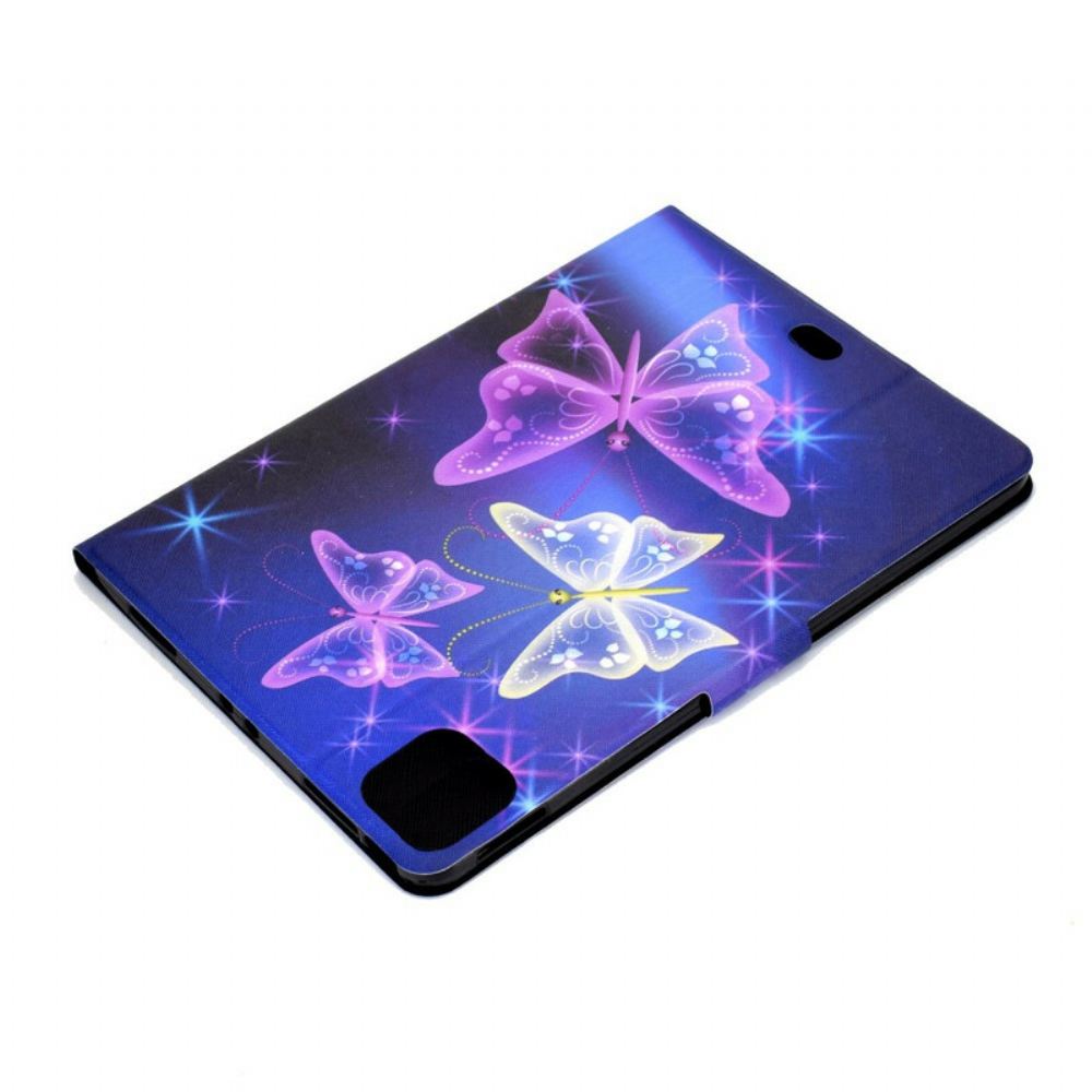 Flipové Pouzdro Na iPad Air (2022) (2020) / Pro 11" Motýli A Hvězdy