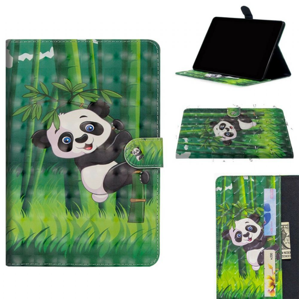 Kožené Pouzdro Na iPad Air (2022) (2020) / Pro 11" Světelné Body Panda