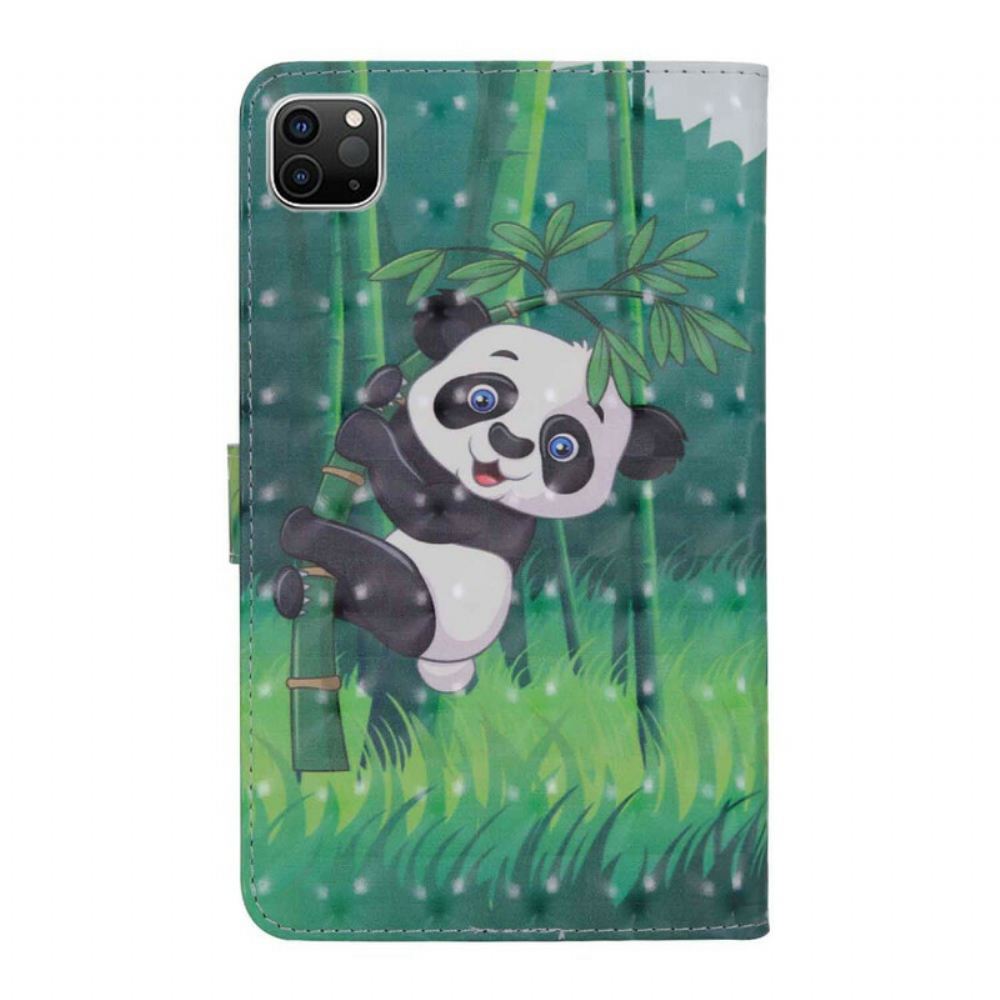 Kožené Pouzdro Na iPad Air (2022) (2020) / Pro 11" Světelné Body Panda