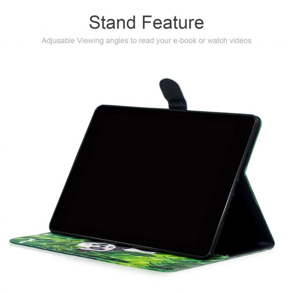 Kožené Pouzdro Na iPad Air (2022) (2020) / Pro 11" Světelné Body Panda