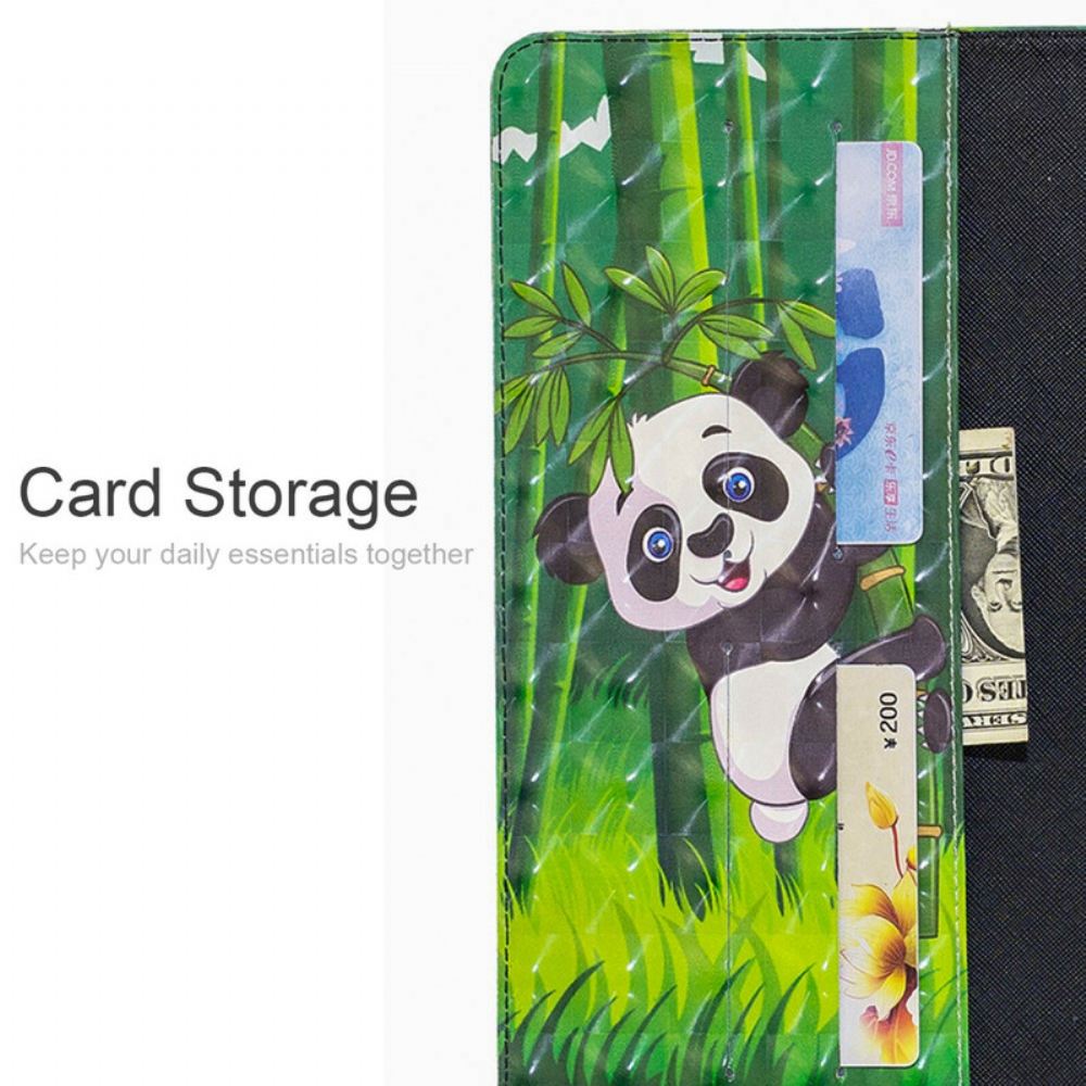 Kožené Pouzdro Na iPad Air (2022) (2020) / Pro 11" Světelné Body Panda