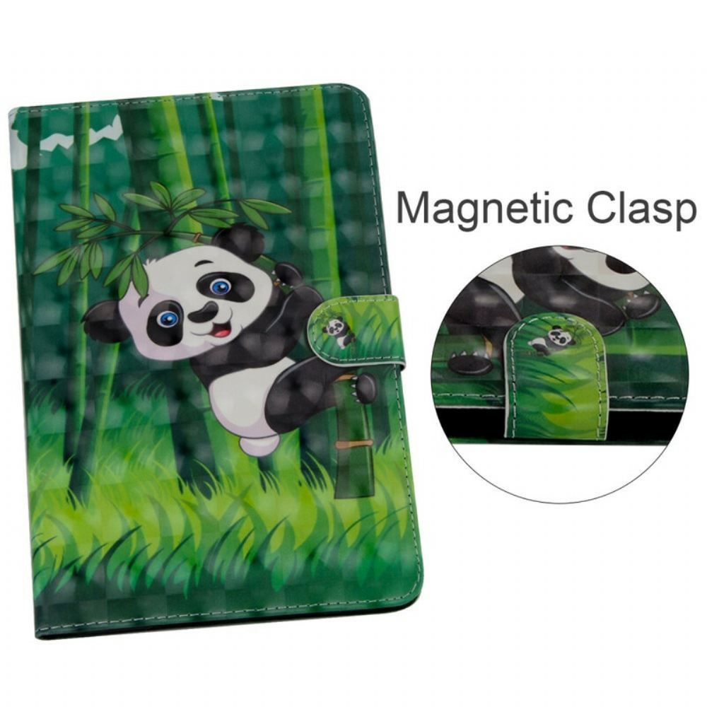 Kožené Pouzdro Na iPad Air (2022) (2020) / Pro 11" Světelné Body Panda