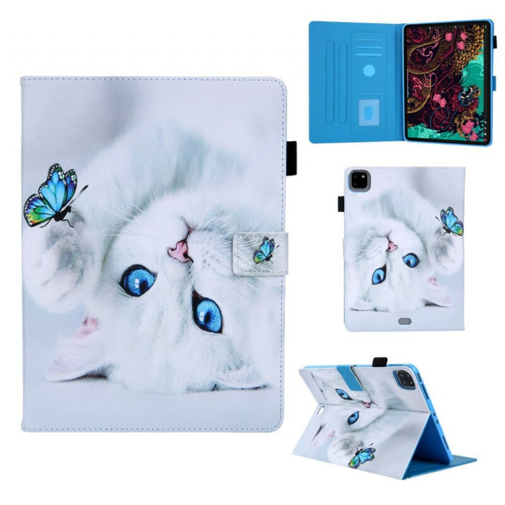 Kožené Pouzdro Na iPad Air (2022) (2020) / Pro 11" Tisk Série Cat