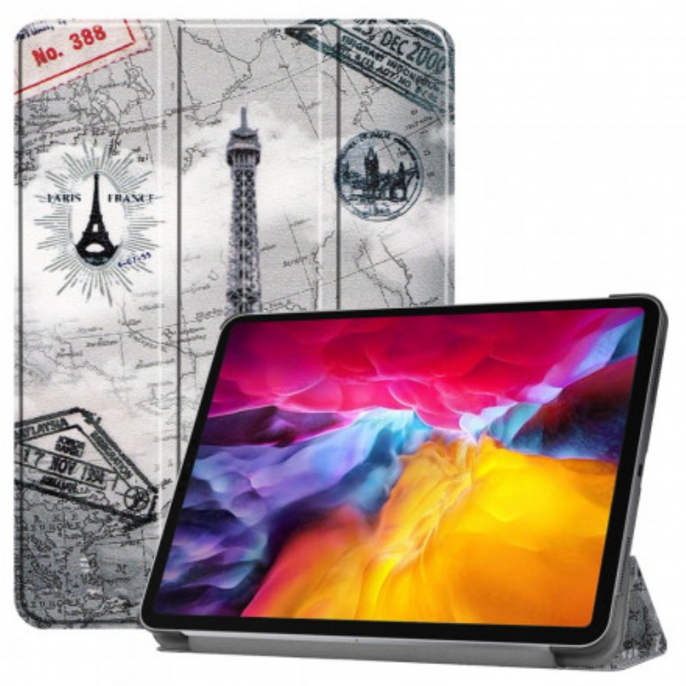 Kryty Na Mobil Na iPad Air (2022) (2020) / Pro 11" Držák Doteku Eiffelova Věž