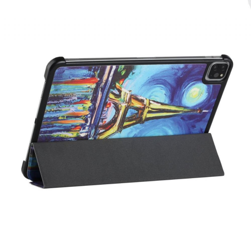 Kryty Na Mobil Na iPad Air (2022) (2020) / Pro 11" Obraz Eiffelovy Věže