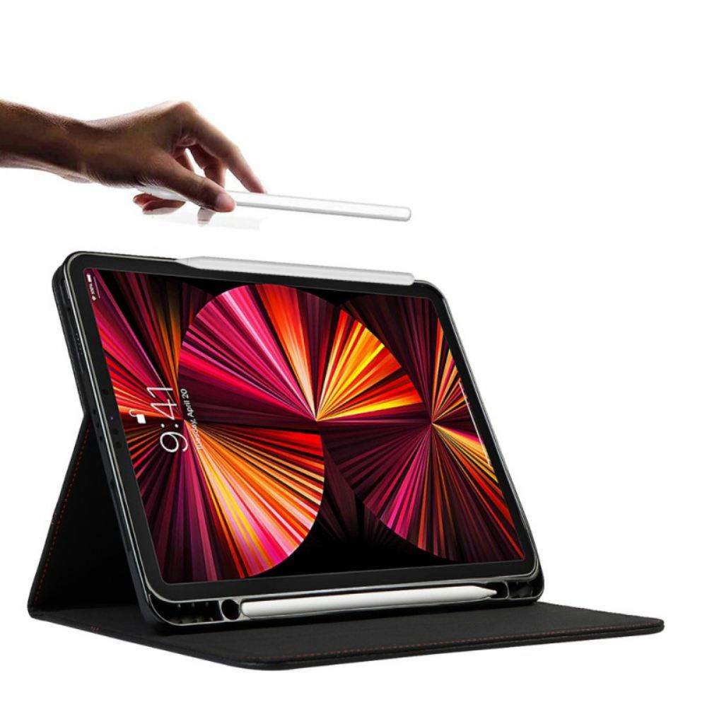 Pouzdra Na iPad Air (2022) (2020) / Pro 11" Pravá Kůže Litchi