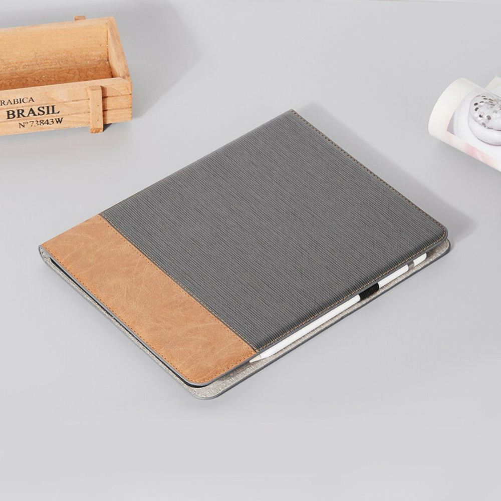 Pouzdra Na iPad Air (2022) (2020) / Pro 11" Spojovací Kůže S Křížovou Texturou