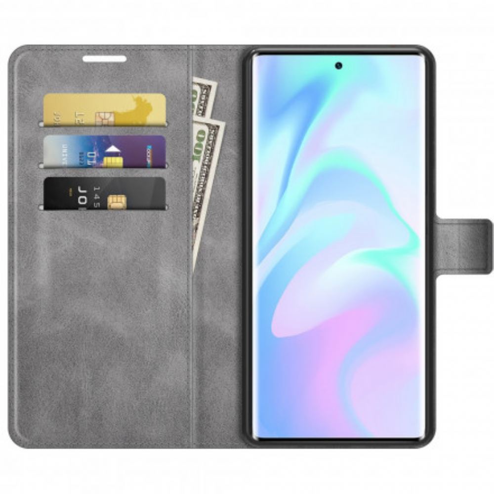 Kožené Pouzdro Na ZTE Axon 30 Ultra 5G Tenká Umělá Kůže
