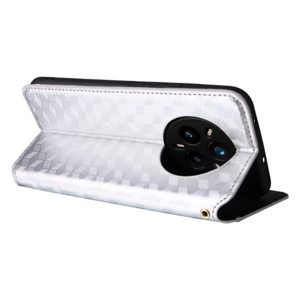 Kožené Pouzdro Folio Realme 14 Pro Plus 5g 3d Diamanty