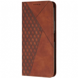 Kožené Pouzdro Folio Realme 14 Pro Plus 5g Semišové Diamanty