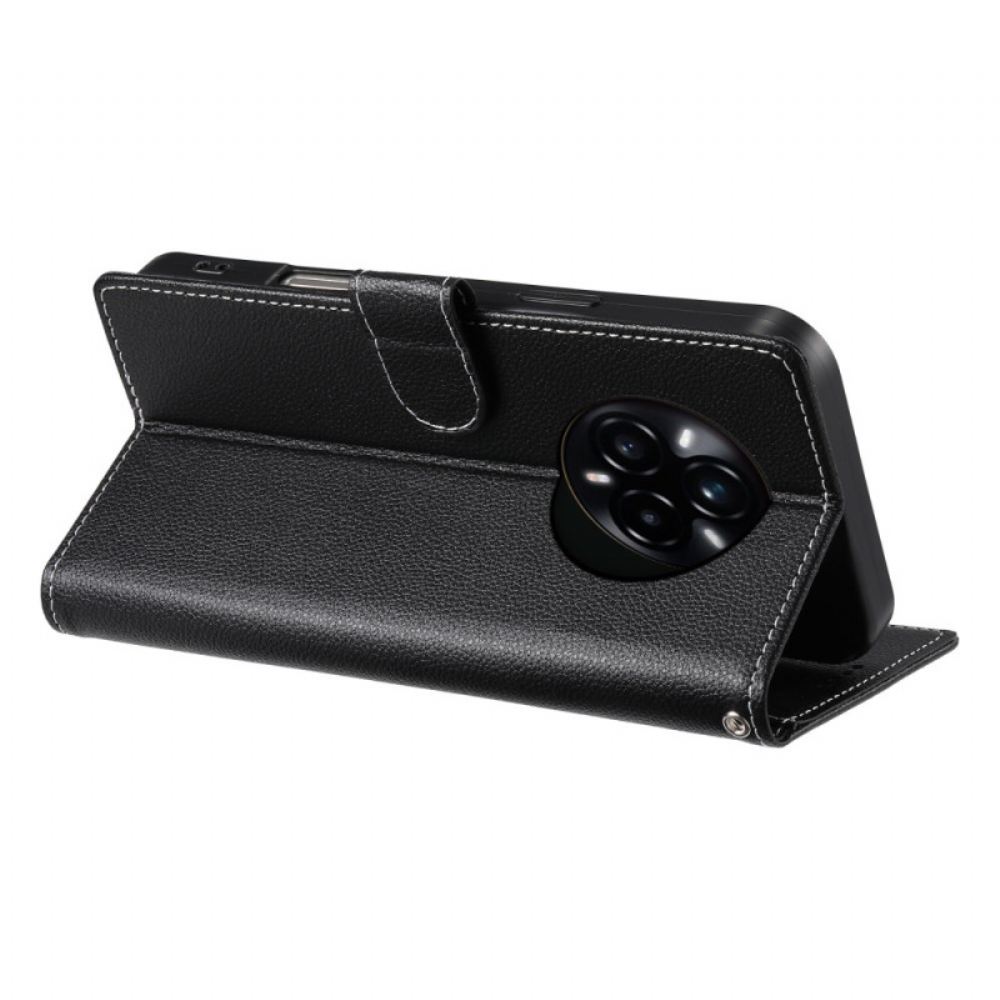 Kožený Kryt Realme 14 Pro Plus 5g Jednoduché S Popruhem