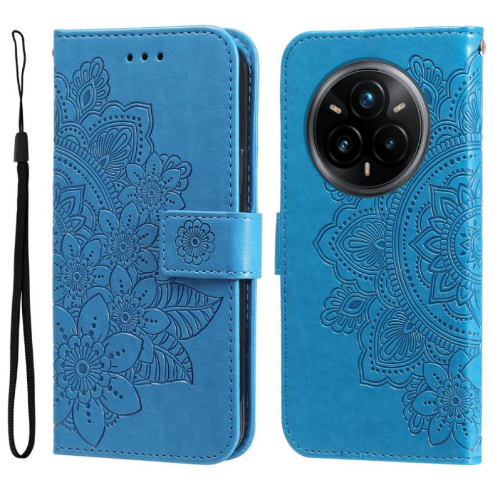 Kožený Kryt Realme 14 Pro Plus 5g Mandalový Tisk