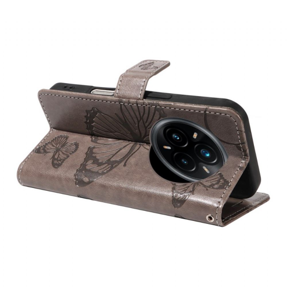 Kožený Kryt Realme 14 Pro Plus 5g Obří Motýli