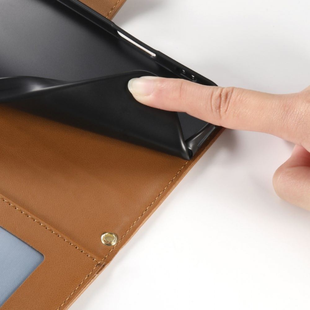 Kožený Kryt Realme 14 Pro Plus 5g Prošívané S Popruhem A Ramenním Popruhem