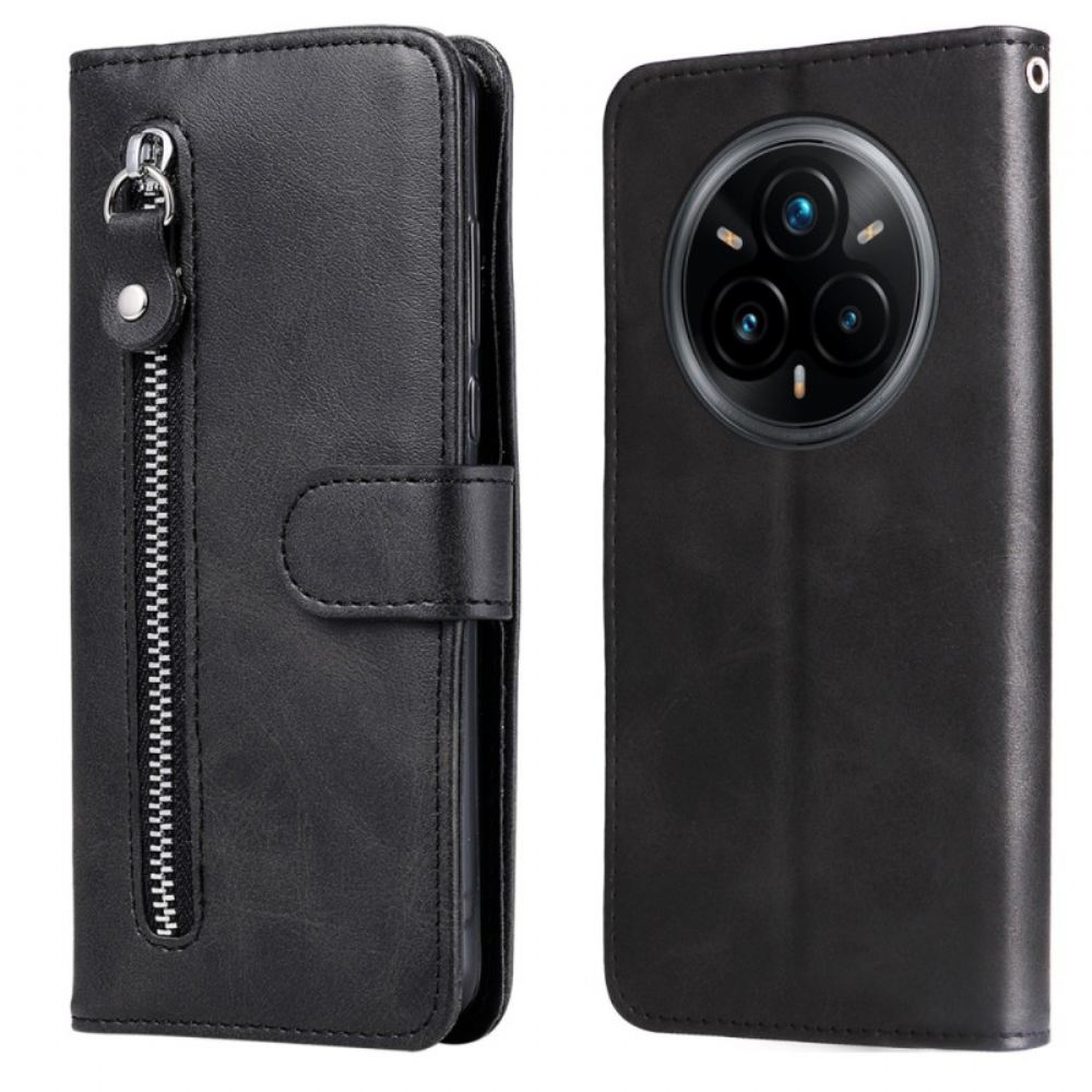 Kožený Kryt Realme 14 Pro Plus 5g Přední Kapsa