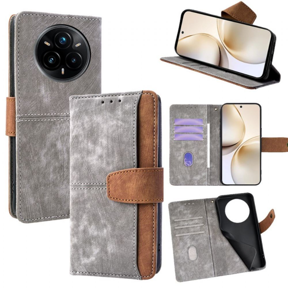 Kožený Kryt Realme 14 Pro Plus 5g Vintage Design S Rfid Blokováním