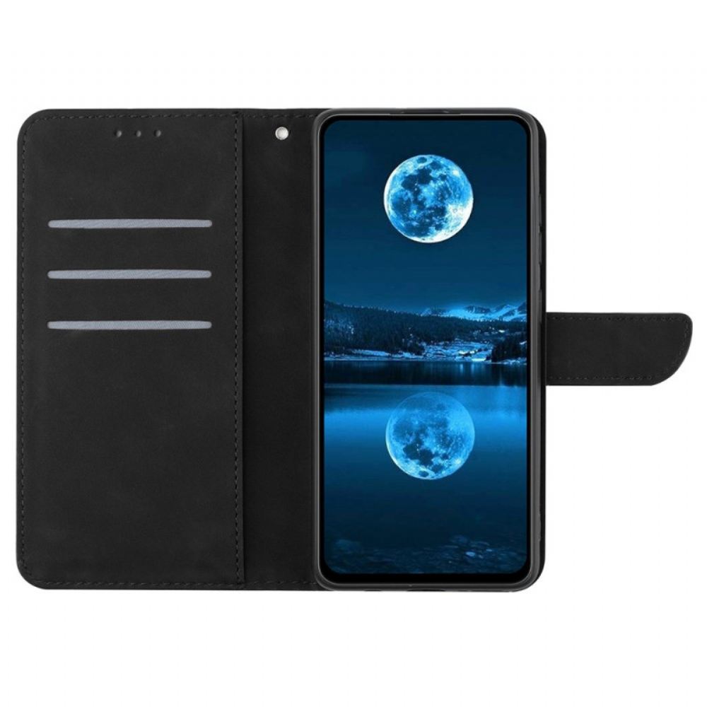 Kožený Kryt Realme 14 Pro Plus 5g Čáry A Pruhy