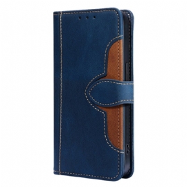 Peněženková Pouzdra Realme 14 Pro Plus 5g Kryty Na Mobil Dvoubarevný Květinový Vzor