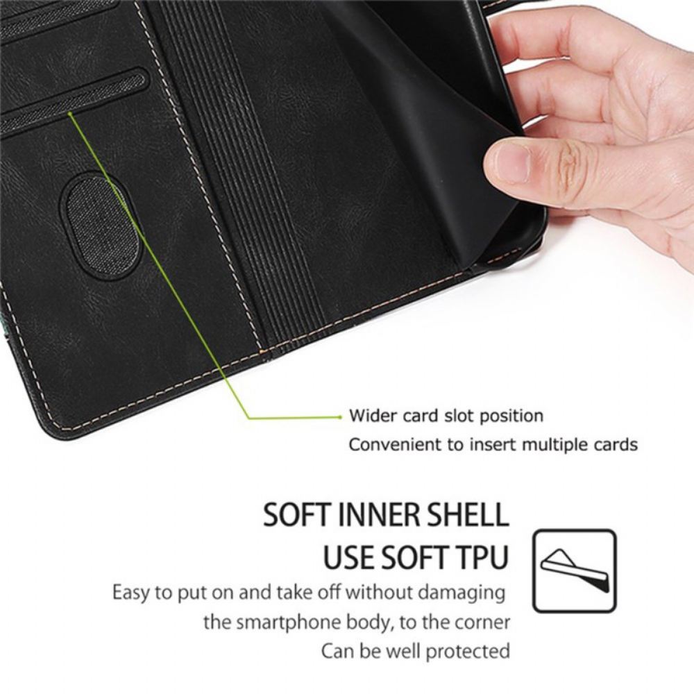 Peněženková Pouzdra Realme 14 Pro Plus 5g Kryty Na Mobil Dvoubarevný Květinový Vzor