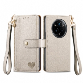 Peněženková Pouzdra Realme 14 Pro Plus 5g Kryty Na Mobil Peněženka Na Mince A Rfid Ochrana