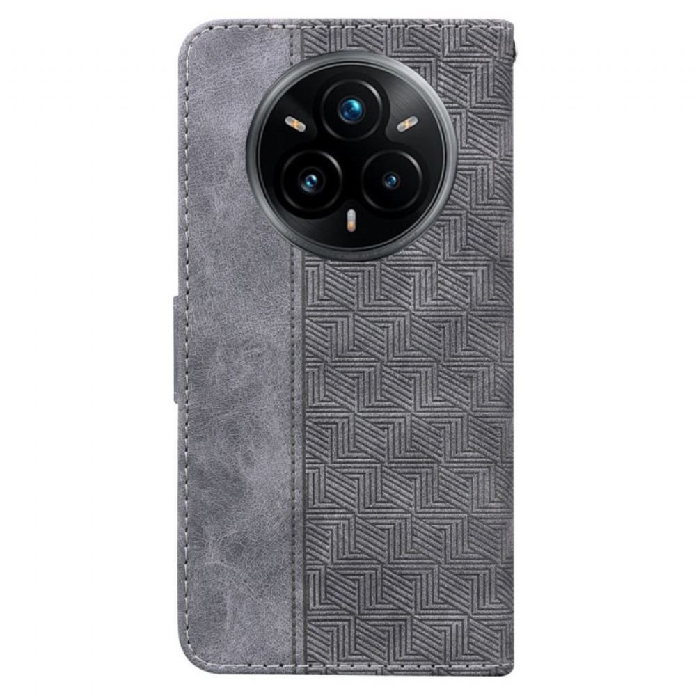 Peněženková Pouzdra Realme 14 Pro Plus 5g Kryty Na Mobil Tkaný Vzor
