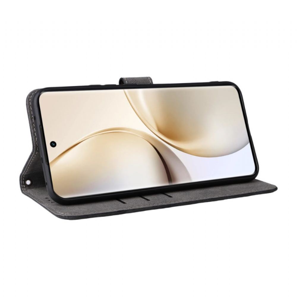 Peněženková Pouzdra Realme 14 Pro Plus 5g Semišový Efekt S Rfid Ochranou