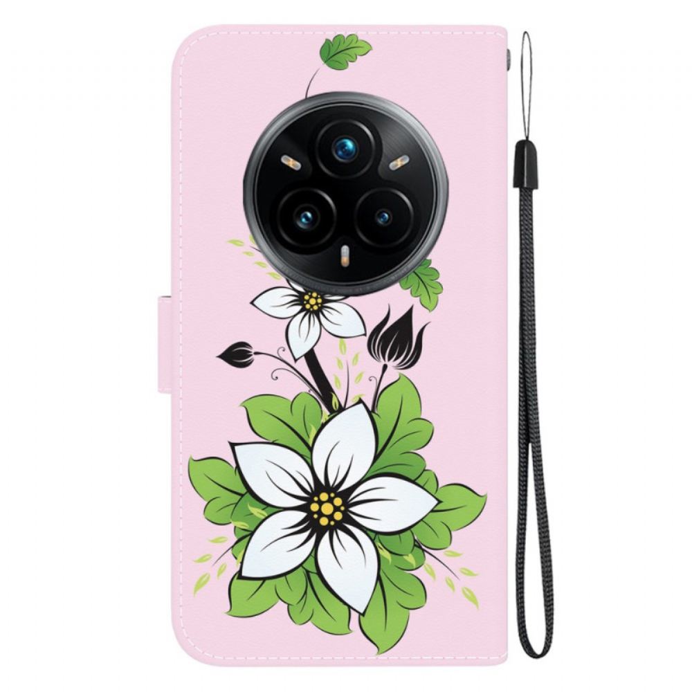 Peněženková Pouzdra Realme 14 Pro Plus 5g Vzor Lilie
