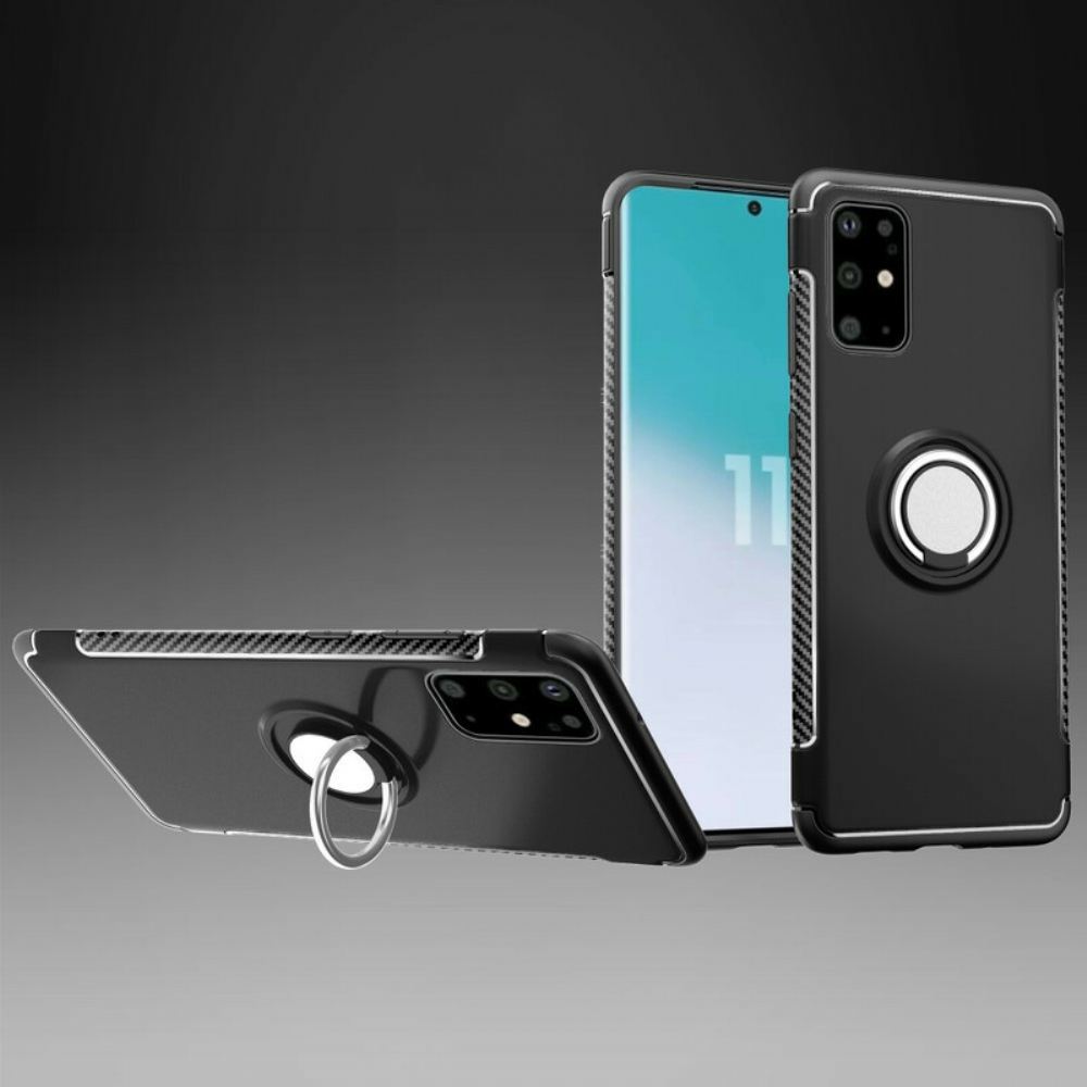Kryt Na Samsung Galaxy S20 Plus 4G / 5G Kroužek Z Uhlíkových Vláken