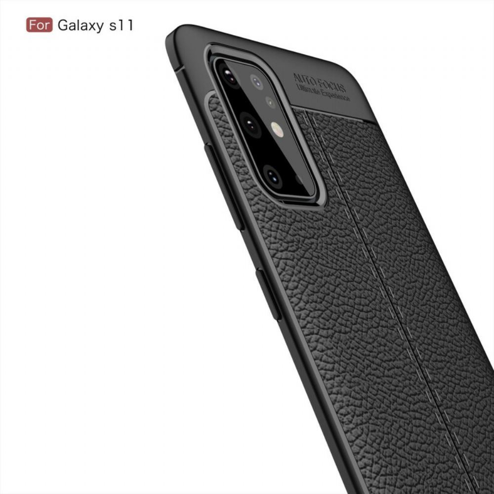 Kryt Na Samsung Galaxy S20 Plus 4G / 5G Litchi Double Line