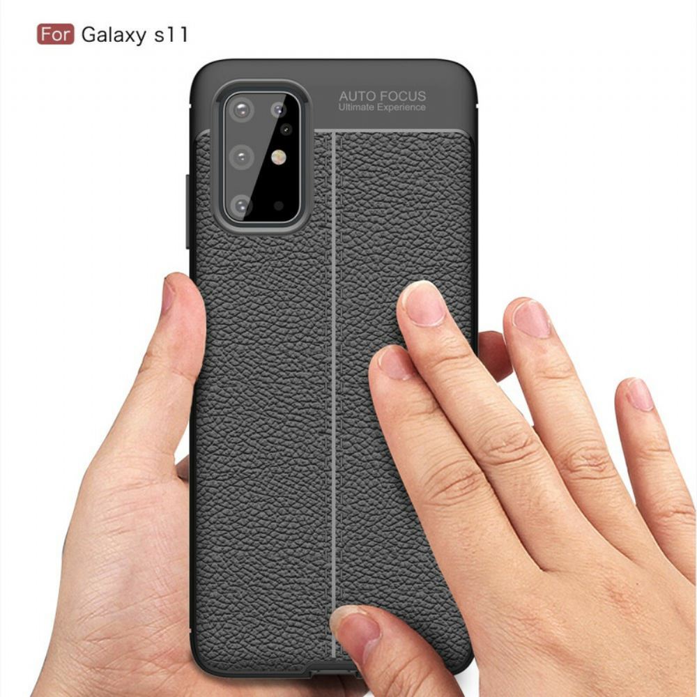 Kryt Na Samsung Galaxy S20 Plus 4G / 5G Litchi Double Line