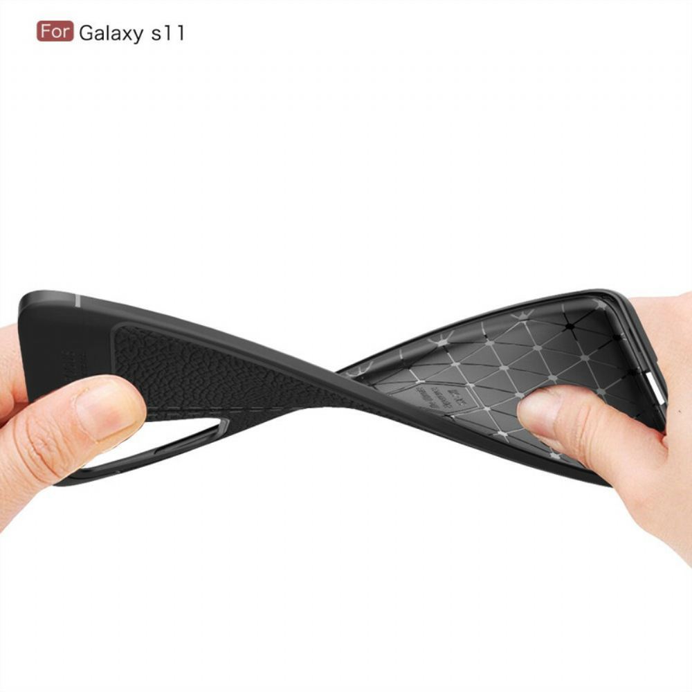 Kryt Na Samsung Galaxy S20 Plus 4G / 5G Litchi Double Line